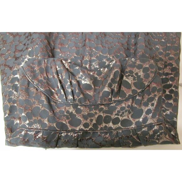 BCBG MAXAZRIA Green Metallic Dress Strapless Sz 4 Sexy Y2K Retro Cocktail Prom - Picture 2 of 8